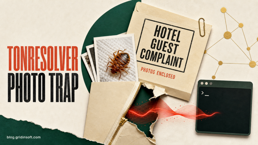 TONResolver RAT hidden behind a fake hotel guest complaint and photo archive.