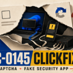 UAC-0145 fake CAPTCHA and fake security app attack targeting Windows and Android users in Ukraine.