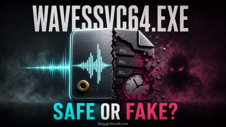 WavesSvc64.exe: MaxxAudio Service or ValleyRAT Malware Copy? 1 WavesSvc64.exe split between a trusted audio waveform and suspicious DLL persistence