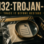 Win32:Trojan-gen file under a magnifying glass before restore