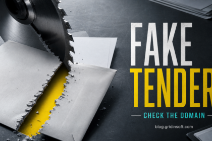 Fake government tender document revealing a look-alike email domain.