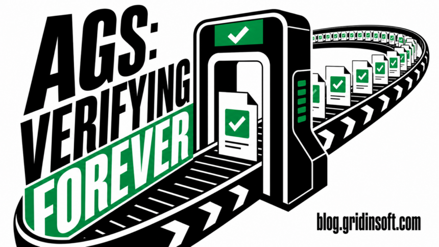 AGSService.exe verification gate repeating the same file check