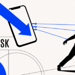 A cobalt download arrow passes through a phone and pulls a user like a marionette.