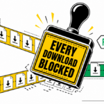 Chrome and Edge download lanes blocked by a security scan while the Firefox route still works.