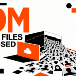An open cloud archive spills anonymous face-image files beside the number 9M.