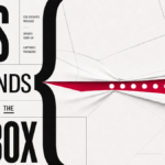 CSS braces bend an email envelope around a magenta password opening.