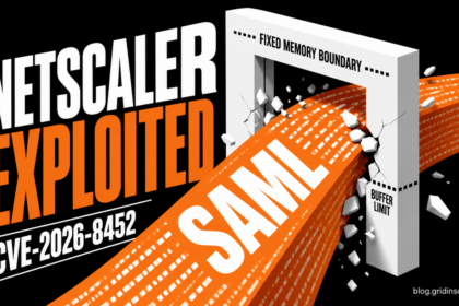 Oversized SAML data breaks through a NetScaler gateway buffer for CVE-2026-8452.