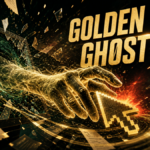A Golden Gh0st RAT remote-access breach bursting through a business computer screen.