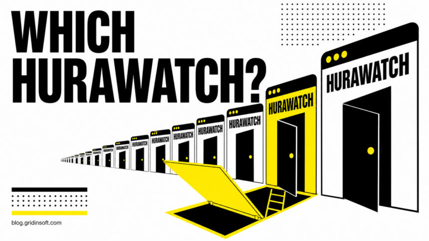 Hurawatch name leading to different browser doors and a trapdoor.