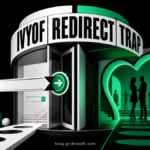 Ivyof.com entering a revolving redirect doorway that opens to a dating page.