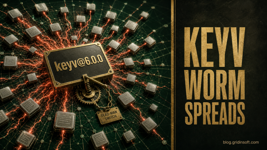 Keyv npm worm spreading from keyv 6.0.0 through a dependency network.