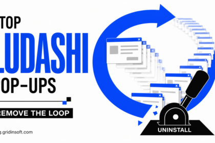 LuDaShi pop-up windows caught in a repeating loop with an uninstall lever.