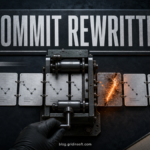 Git commit history being rewound and overwritten by malware.