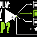 OnionPlay play button branching to browser windows, a notification, and a download.