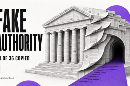 A paper-built fake institute circulates copied research through a Russia-linked influence campaign, with 34 of 36 reviewed articles marked as copied.