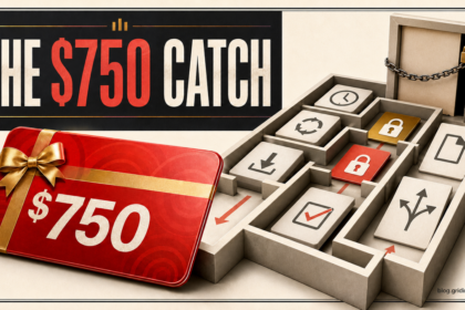 A $750 gift card entering a maze of partner offers, app installs, trials, and subscriptions.