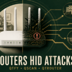 A home router split between a normal network device and a covert QTFY proxy relay.