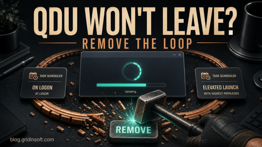 Quick Driver Updater Removal: Stop qdu.exe and Leftovers 1 Quick Driver Updater caught in a scheduled-task loop after uninstall.