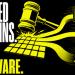 A broken keyboard branches into a live sports stream, betting wheel, and malware network after an expired-domain auction.
