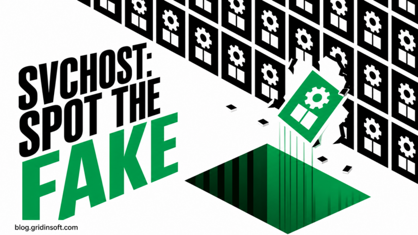 Fake svchost.exe breaking away from legitimate Service Host processes