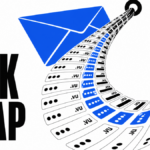 Editorial fishhook made from .vu address tiles illustrating a phishing link trap