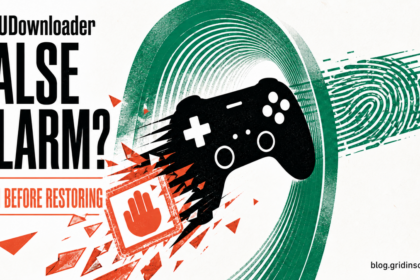 A game controller passes through a fingerprint scan after a WiiUDownloader false alarm.