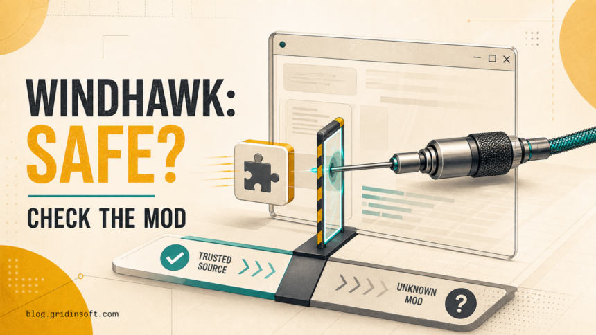 Windhawk mod passing a trusted-source checkpoint before code injection