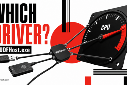 WUDFHost.exe connected device drivers pulling a CPU gauge toward overload
