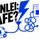 A download bolt splits between a verified Xunlei file and tangled browser and startup helpers.