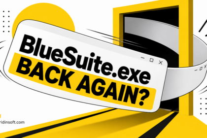 BlueSuite.exe window looping back through a yellow startup gate