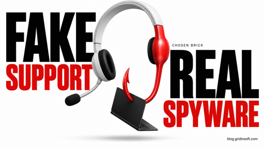 A support headset becomes a hook holding a laptop.