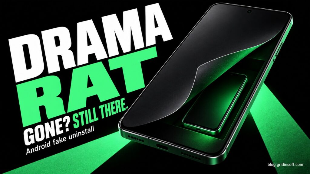 Drama RAT hidden inside an Android phone after a fake uninstall