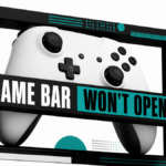 Game controller trapped behind a blocked Game Bar overlay frame.