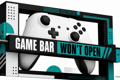 Game controller trapped behind a blocked Game Bar overlay frame.