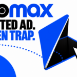 A streaming play button opens into a trap beneath a familiar HBO Max advertisement.