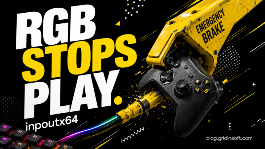 inpoutx64 Game Crashes: Restart, Block or Ask IT? 1 An RGB lighting cable becomes an emergency brake gripping a game controller.