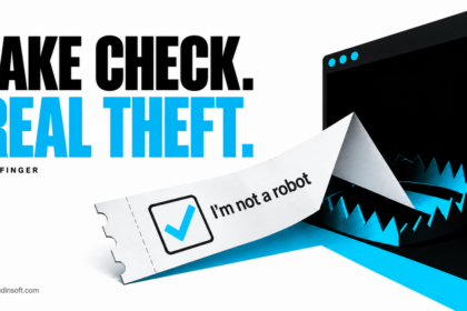 A counterfeit CAPTCHA ticket leads into a terminal trap.