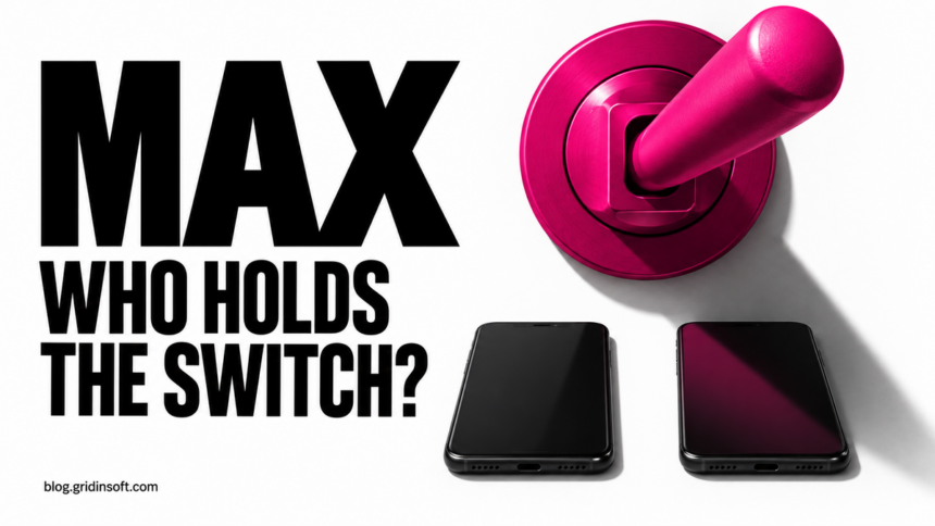 MAX Audit Finds Server Controls That Differ Between Accounts 1 A large switch above two phones represents account-specific controls in MAX.