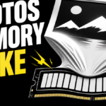 Photo frame bending a RAM gauge during a Microsoft Photos memory spike.