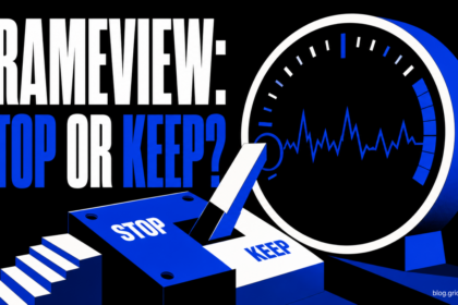 FrameView service stop-or-keep switch controlling a GPU telemetry gauge.