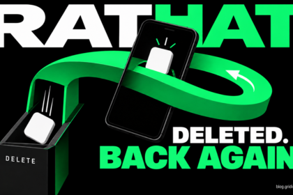 An app returns to a phone on a green conveyor loop.