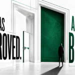 A key opens one door while a second green door blocks entry.