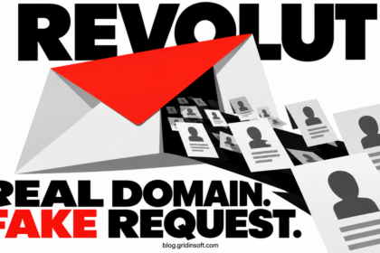 Identity records pass through an envelope used as an open door.