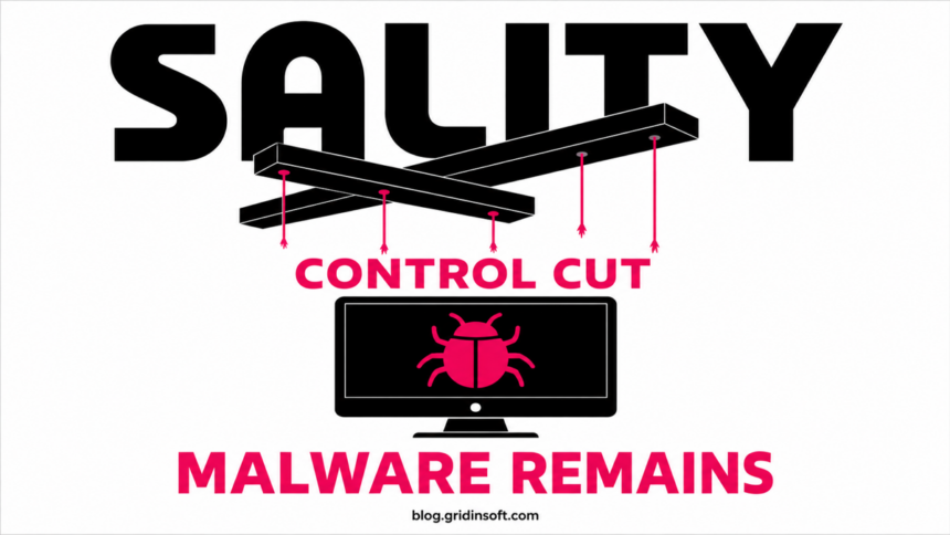 Sality Botnet Disrupted, but Infected PCs Still Need Cleanup 1 Severed Sality control strings above a computer that still contains malware