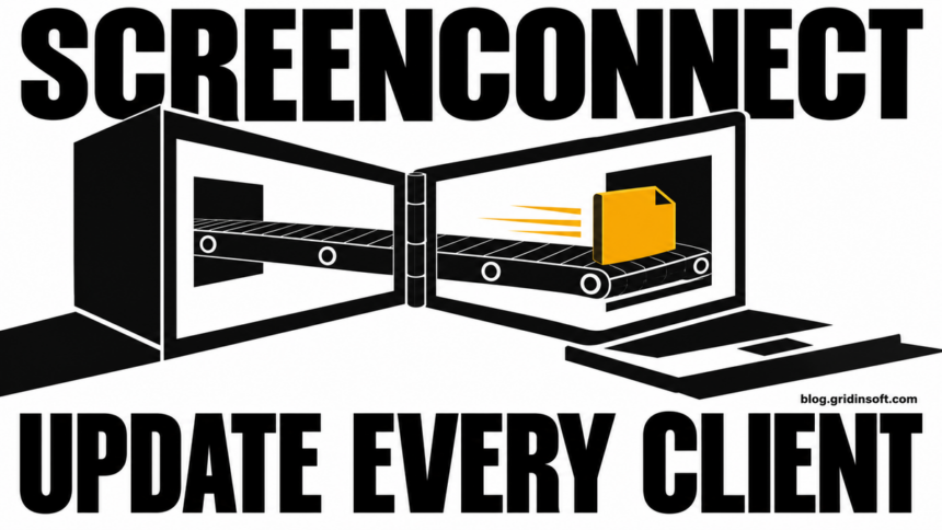ScreenConnect connection carries a file between two computers