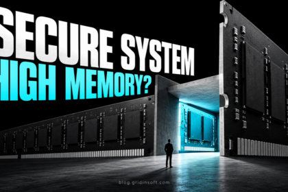 Large RAM modules form walls around a cyan protected memory compartment.