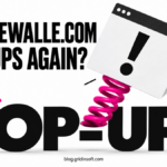 A spring lifts a browser warning above the words Securewalle.com Pop-Ups Again.
