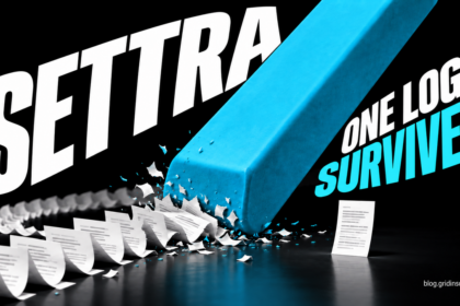 A cyan eraser destroys a paper trail while one record remains standing.