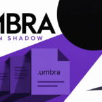 UMBRA ransomware casts a shadow over .umbra files beside a separate preserved document.