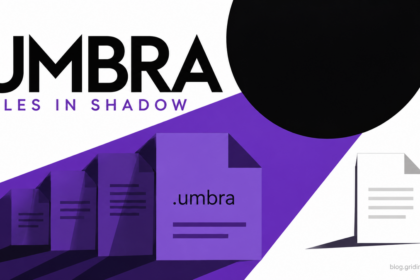 UMBRA ransomware casts a shadow over .umbra files beside a separate preserved document.